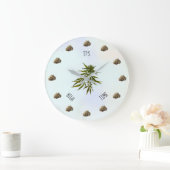Het is High Time Weed Bud Gepersonaliseerd Grote Klok (Huis)