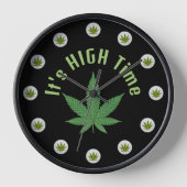 Het is High Time Weed Leaf Green Paars Custom (Voorkant)