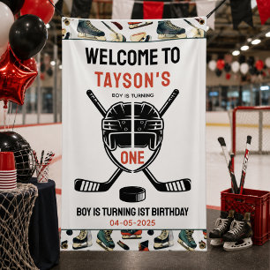 Het is Hockey Tijd 1e Verjaardagsfeestje Spandoek
