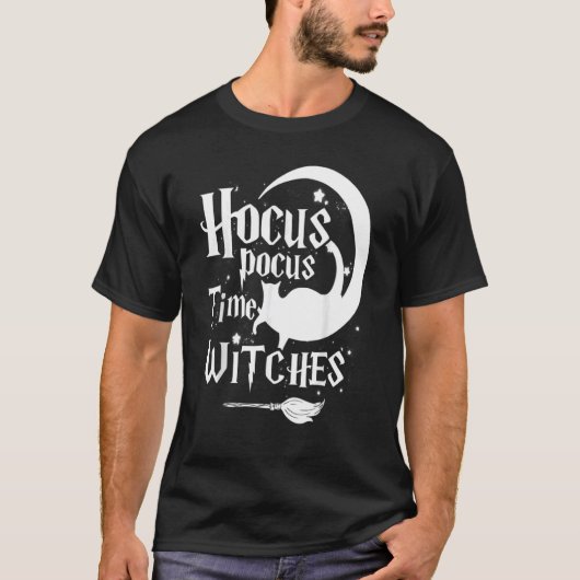 Het is Hocus Pocus Time Witches Cute Halloween T-shirt (Voorkant)