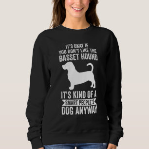 Het is hoe dan ook een slimme mensen hond   Basset Trui