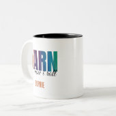 Het is hoe ik brei breien Mok (Voorkant links)