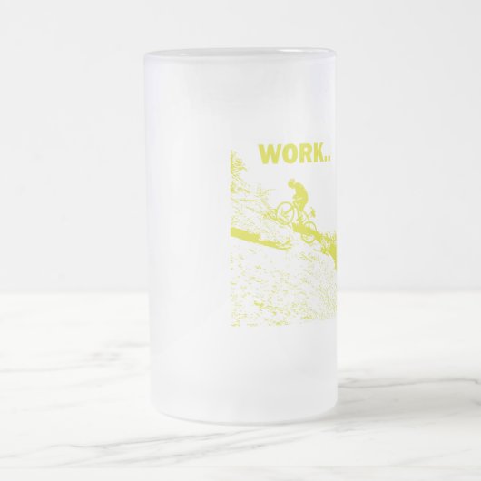 Het is hoe ik werk. matglas bierpul (Center)