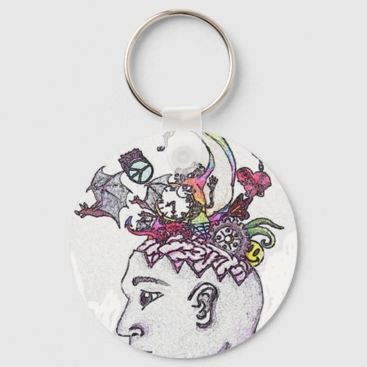 Het is hoe we denken sleutelhanger (Voorkant)