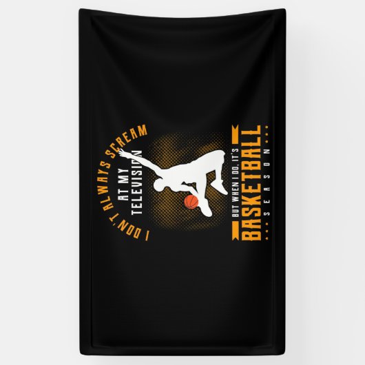 Het is honkbalseizoen spandoek (Verticaal)