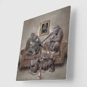 Het is Hookah Time Clock Vierkante Klok (Hoek)