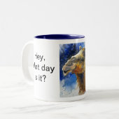 Het is Hump Day Tweekleurige Koffiemok (Voorkant links)
