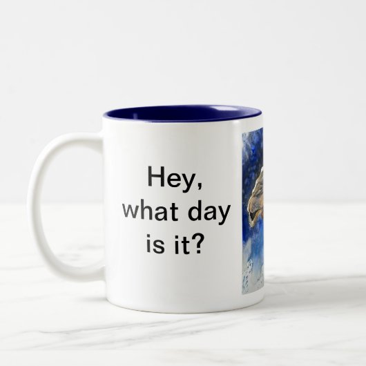 Het is Hump Day Tweekleurige Koffiemok (Links)