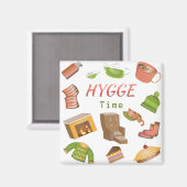 Het is Hygge Time. Magnet (Voorkant / Achterkant)