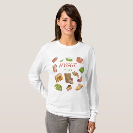 Het is Hygge Time. T-shirt (Voorkant volledig)