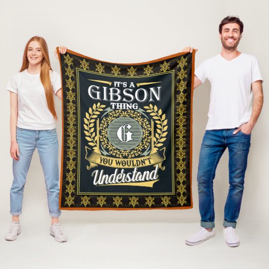 Het Is Iets Gibson Dat Je Niet Kunt Begrijpen Fleece Deken (In situ)
