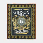 Het Is Iets Gibson Dat Je Niet Kunt Begrijpen Fleece Deken (Voorkant)