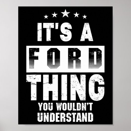 Het Is Iets Met Ford Dat Je Niet Zult Begrijpen Gr Poster (Voorkant)
