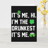 Het is ik hoi ik ben de dronkenste het is ik grapp kaart (Gele Bloem)