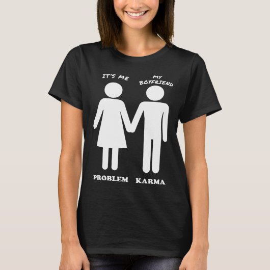 Het is ik & mijn vriend The Problem & Karma T-shirt (Voorkant)