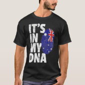 Het is in de Australische vlag van mijn dna T-shirt (Voorkant)
