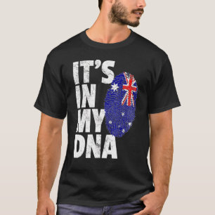 Het is in de Australische vlag van mijn dna T-shirt