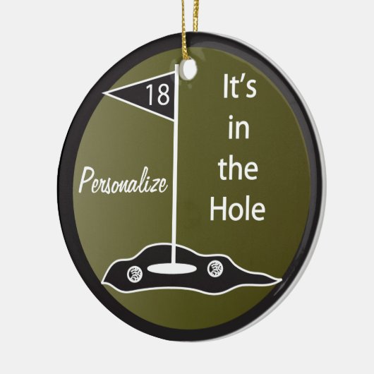 Het is in de Hole Golf Keramisch Ornament (Links)