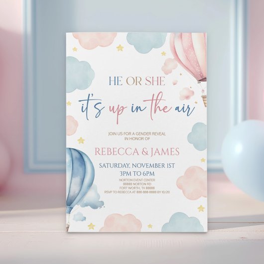 Het is in de lucht hete luchtballon geslacht onthu kaart