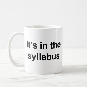 Het is in de Syllabus Coffee Mok
