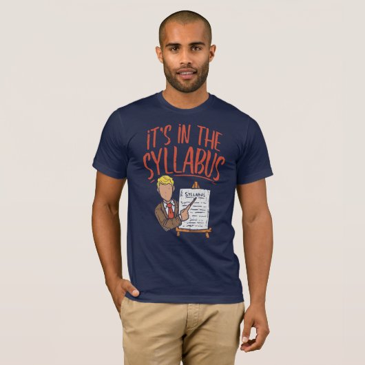 Het is in de syllabus Engels leraar T-shirt (Voorkant volledig)