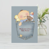 Het is in de uitnodiging van het Baby shower van d (Staand voorkant)