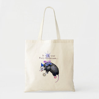 Het is in je fee God Possum grappige opossum Tote Bag