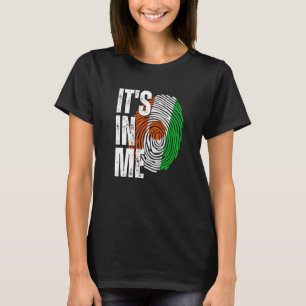 Het is in Me Niger Fingerprint Nigerien Heritag T-shirt