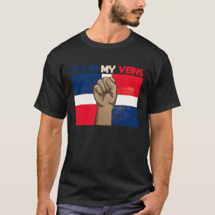 het is in mijn aderen patriottisch erfgoed Dominic T-shirt