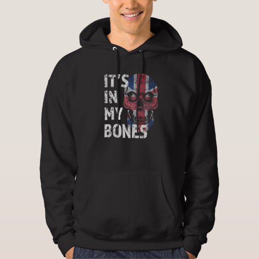 Het is in mijn Botten, Britse vlag, Jack U Hoodie (Voorkant)