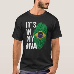 Het is in mijn Braziliaanse pride Brasil Flag mann T-shirt