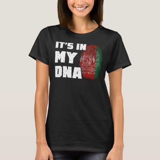 Het is in mijn DNA-Afghanistan Vlag-Mannen T-shirt (Voorkant)
