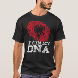 Het is in mijn DNA Albanië National Flag Genes T-shirt