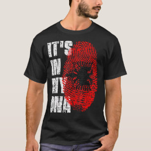 Het is in mijn DNA Albanië vlag Albanees T-shirt