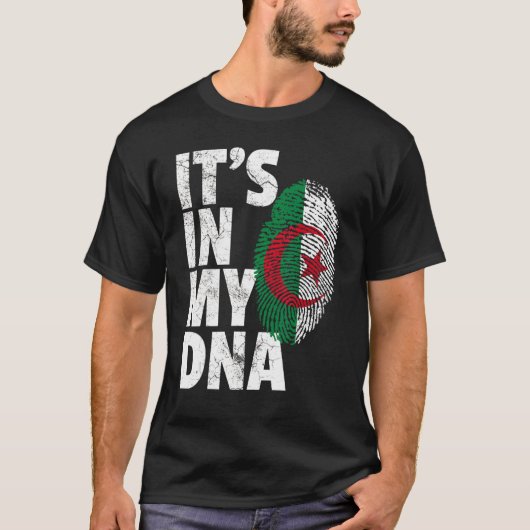 Het is in mijn DNA Algerijnse Algerijnse Mannen vr T-shirt (Voorkant)