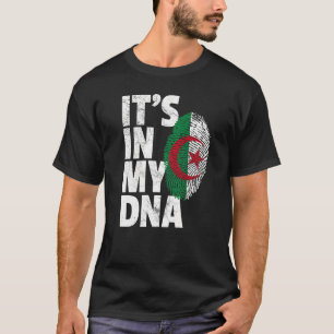 Het is in mijn DNA Algerijnse Algerijnse Mannen vr T-shirt