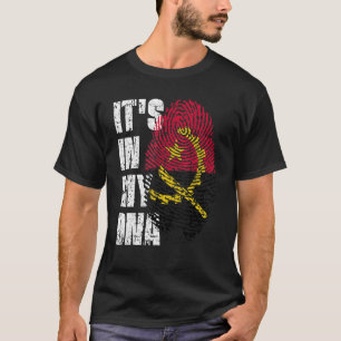 Het is in mijn Dna Angola vlag Angolan T-shirt