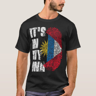 HET IS IN MIJN DNA Antigua en Barbuda vlag T-shirt