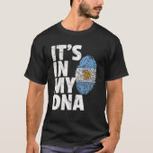 HET IS IN MIJN DNA Argentijnse Vlag Officiële Prid T-shirt (Voorkant)