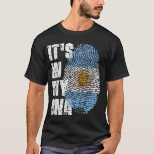 HET IS IN MIJN DNA Argentina Flag Boy Girl Gift T-shirt