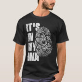 HET IS IN MIJN DNA Atom Science Fingerprint Scient T-shirt (Voorkant)