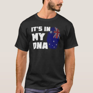 Het is in mijn DNA Australia Flag Fingerprint Mann T-shirt