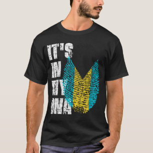 HET IS IN MIJN DNA Bahamas Flag Boy Girl Gift T-shirt