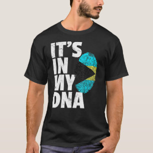 Het is in mijn dna Bahamas-vlaggenland T-shirt