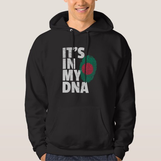 Het is in mijn dna Bangladesh Flag Pride National  Hoodie (Voorkant)