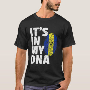 Het is in mijn dna-Barbados-vlaggenland T-shirt