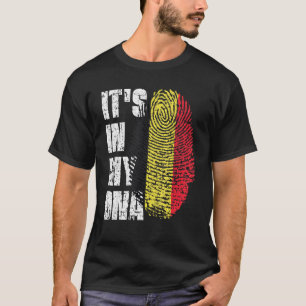 Het is in mijn dna België vlag Belgisch T-shirt