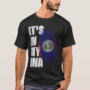 HET IS IN MIJN DNA Belize Vlag T-shirt