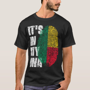 HET IS IN MIJN DNA Benin Flag Boy Girl Gift T-shirt
