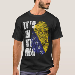 HET IS IN MIJN DNA-bosnië en herzegovina Flag Boy T-shirt